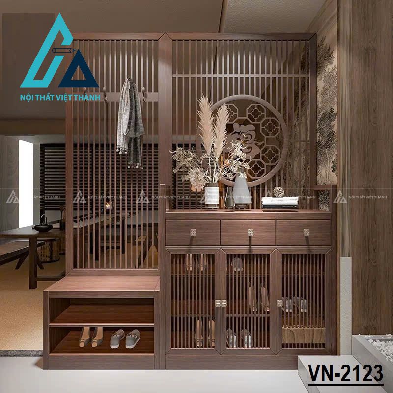 Vách ngăn trang trí gỗ cổ điển