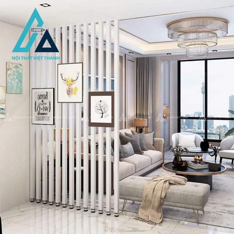 Vách ngăn trang trí phòng khách