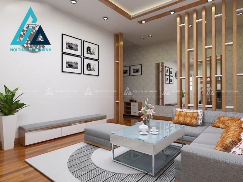 Vách ngăn gỗ tối giản