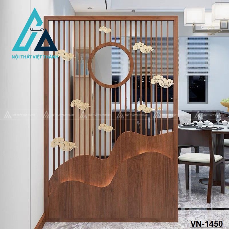 Vách ngăn trang trí thông thoáng vẫn đảm bảo riêng tư