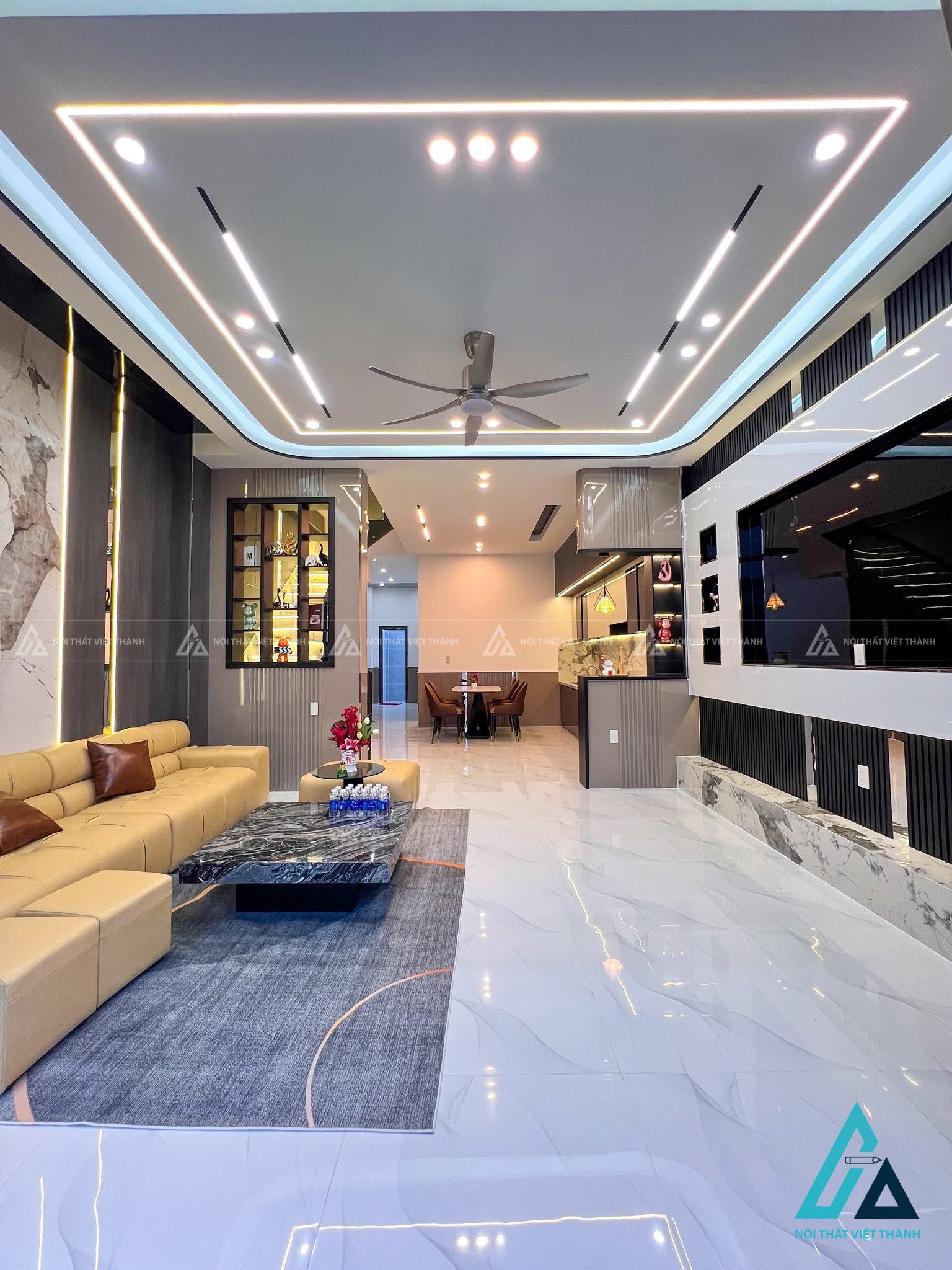 Mẫu thiết kế nội thất nhà phố phong cách, tiện nghi