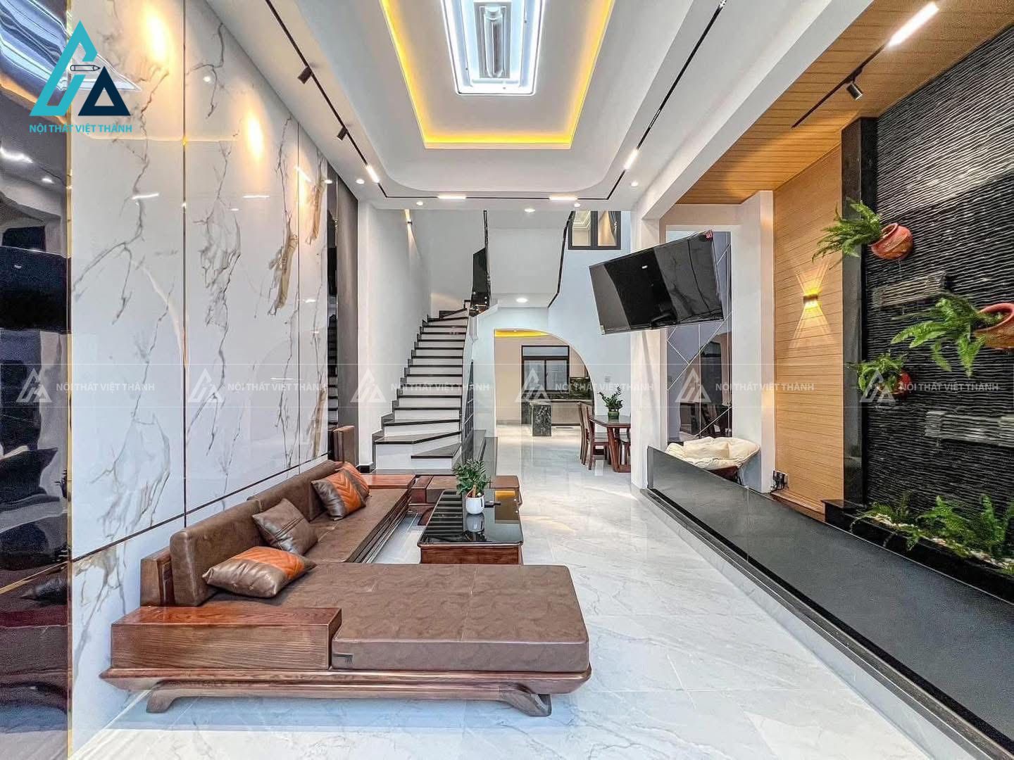 Mẫu thiết kế nội thất nhà phố hiện đại tinh tế