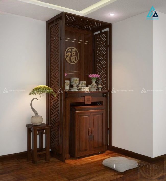 Mẫu Bàn Thờ Đứng Hiện Đại Thiết Kế Tối Ưu Cho Không Gian Tâm Linh 1