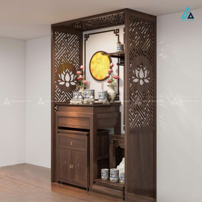 Mẫu Bàn Thờ Đứng Đơn Giản Hiện Đại Thiết Kế Đa Tầng Sang Trọng 1