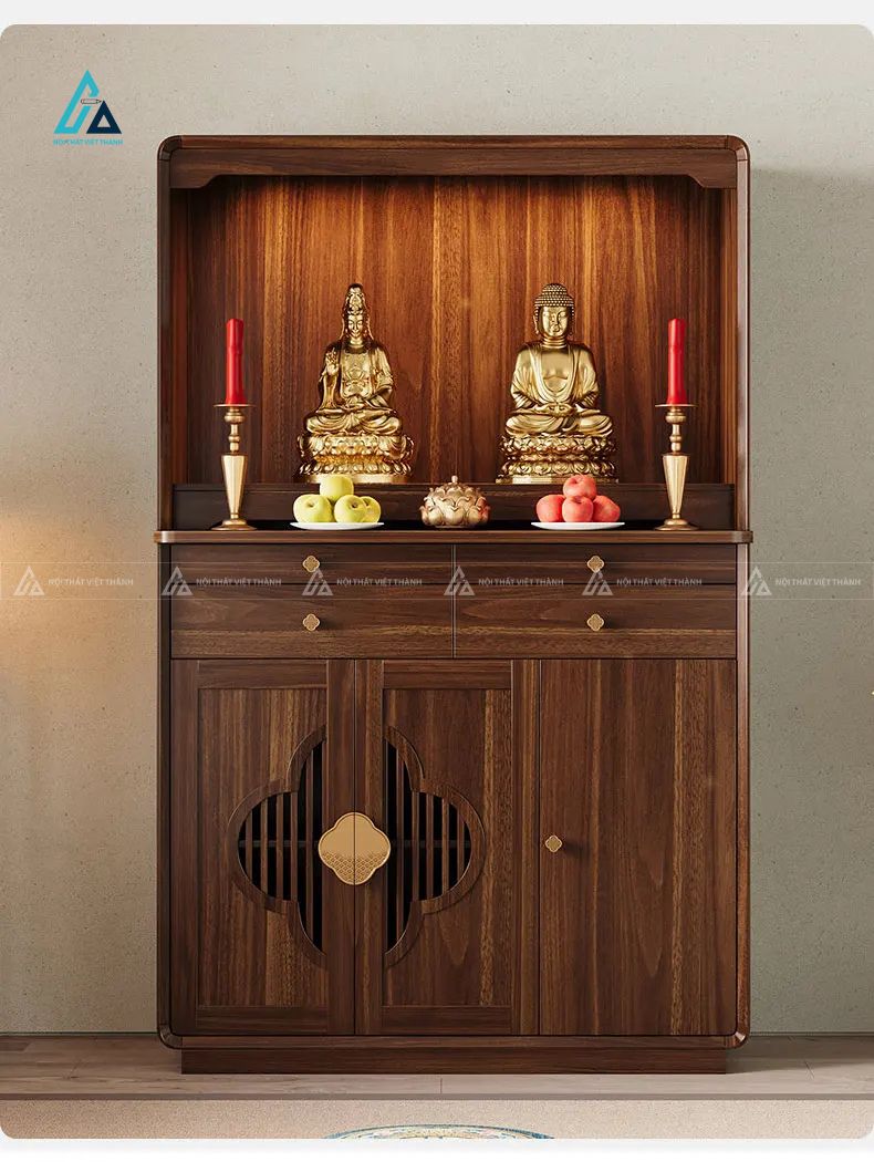 Tủ Thờ Đứng Gỗ Thiết Kế Hiện Đại Sang Trọng Cho Nhà Phố
