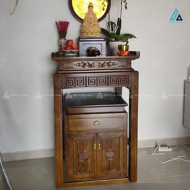 Mẫu Bàn Thờ Đứng Hiện Đại Kết Hợp Tủ Thờ Đa Năng Tinh Tế