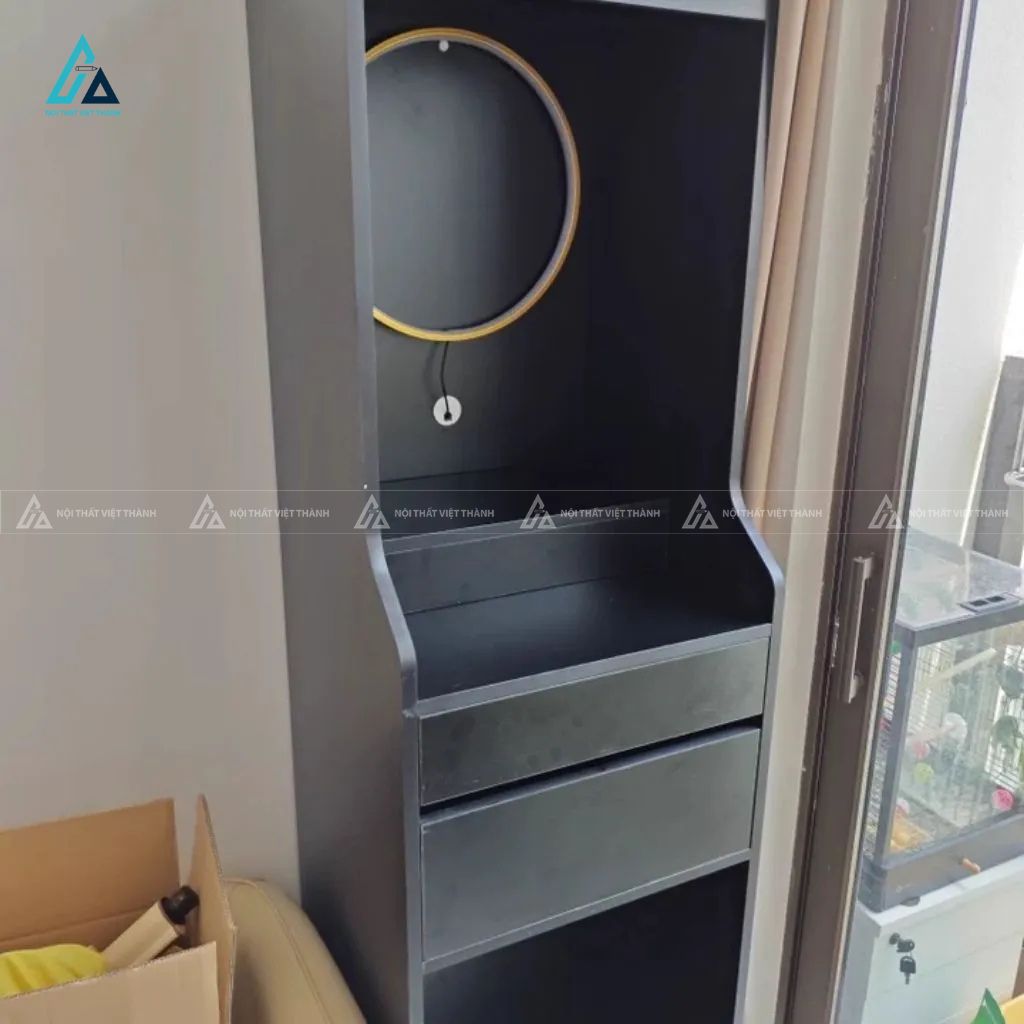 Bàn Thờ Phật Hiện Đại Dáng Cao Có Tủ Đựng Đồ Tiện Lợi 2