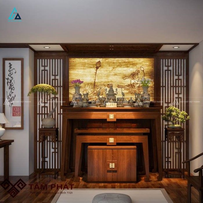 Mẫu Bàn Thờ Đứng Hiện Đại Thiết Kế Tối Ưu Cho Căn Hộ Chung Cư