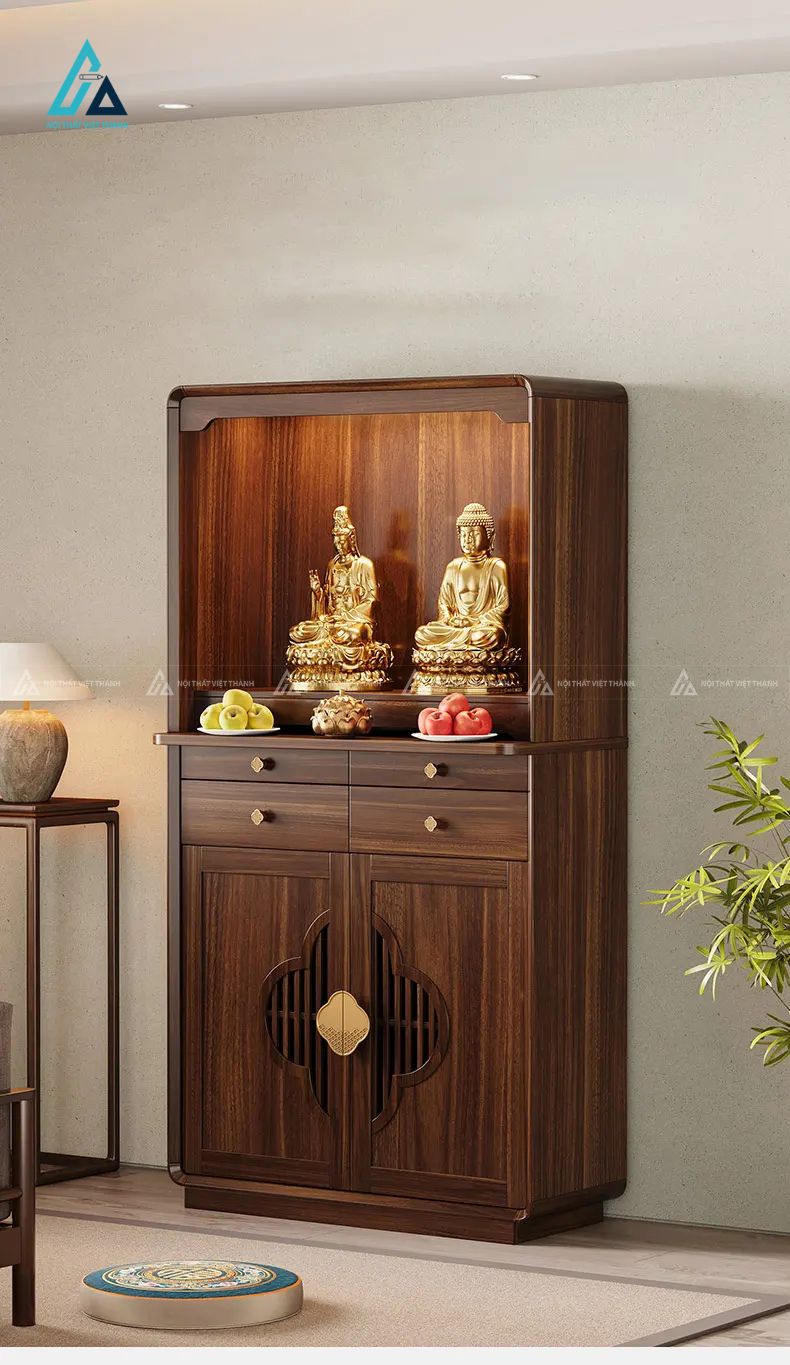 Tủ Thờ Đứng Gỗ Thiết Kế Hiện Đại Sang Trọng Cho Nhà Phố 1