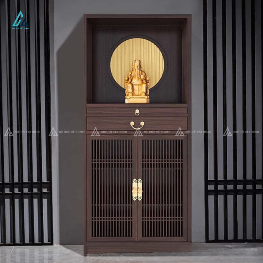 Mẫu Bàn Thờ Đứng Hiện Đại Tích Hợp Tủ Thờ Đa Năng Cho Chung Cư