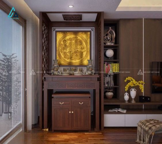 Bộ Bàn Thờ Đứng Hiện Đại Kết Hợp Tủ Cơm Tối Ưu Diện Tích 2