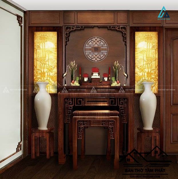 Mẫu Bàn Thờ Đứng Nhị Cấp Hiện Đại Nhỏ Gọn Cho Chung Cư 2