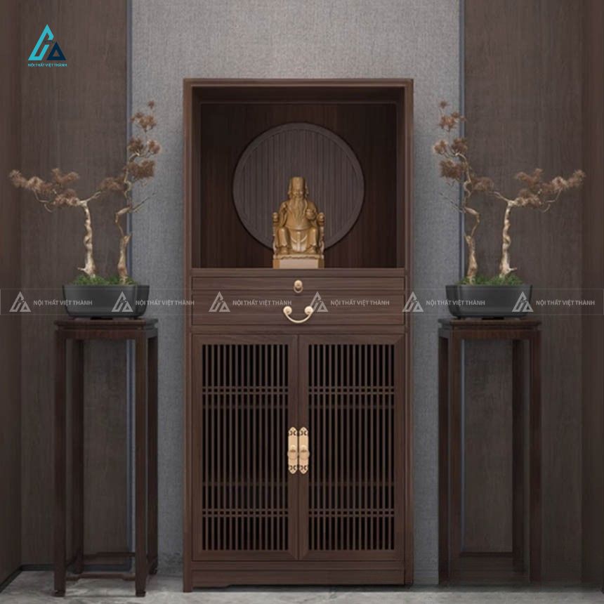Mẫu Bàn Thờ Đứng Hiện Đại Tích Hợp Tủ Thờ Đa Năng Cho Chung Cư 2