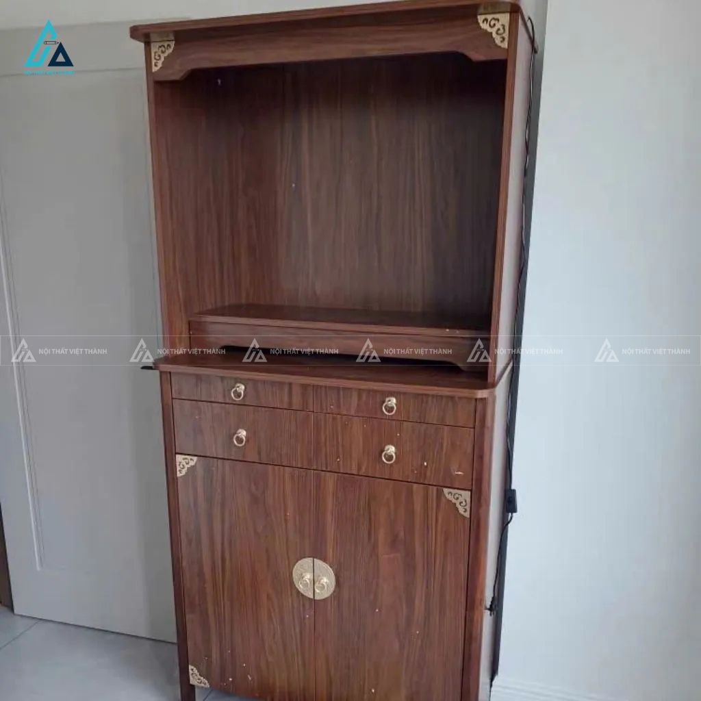 Tủ Thờ Đứng Hiện Đại Có Hộc Thờ Trên Và Ngăn Kéo Đa Năng 2