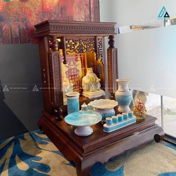 Bàn Thờ Thần Tài Mái Bằng Hiện Đại Bài Trí Đầy Đủ Tài Lộc 1