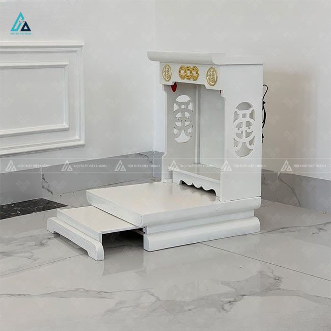 Mẫu Bàn Thờ Thần Tài Chạm Khắc Tinh Tế Mang Lại Tài Lộc 1
