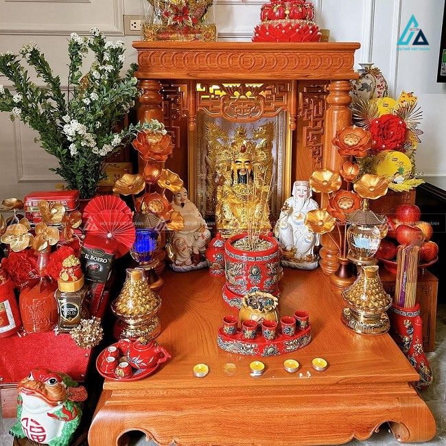 Bàn Thờ Thần Tài Gỗ Hương Cao Cấp Chạm Khắc Rồng Tinh Xảo 1