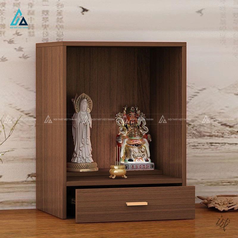 Bàn Thờ Thần Tài Phật Bà Mini Hiện Đại Tích Hợp Ngăn Kéo 1
