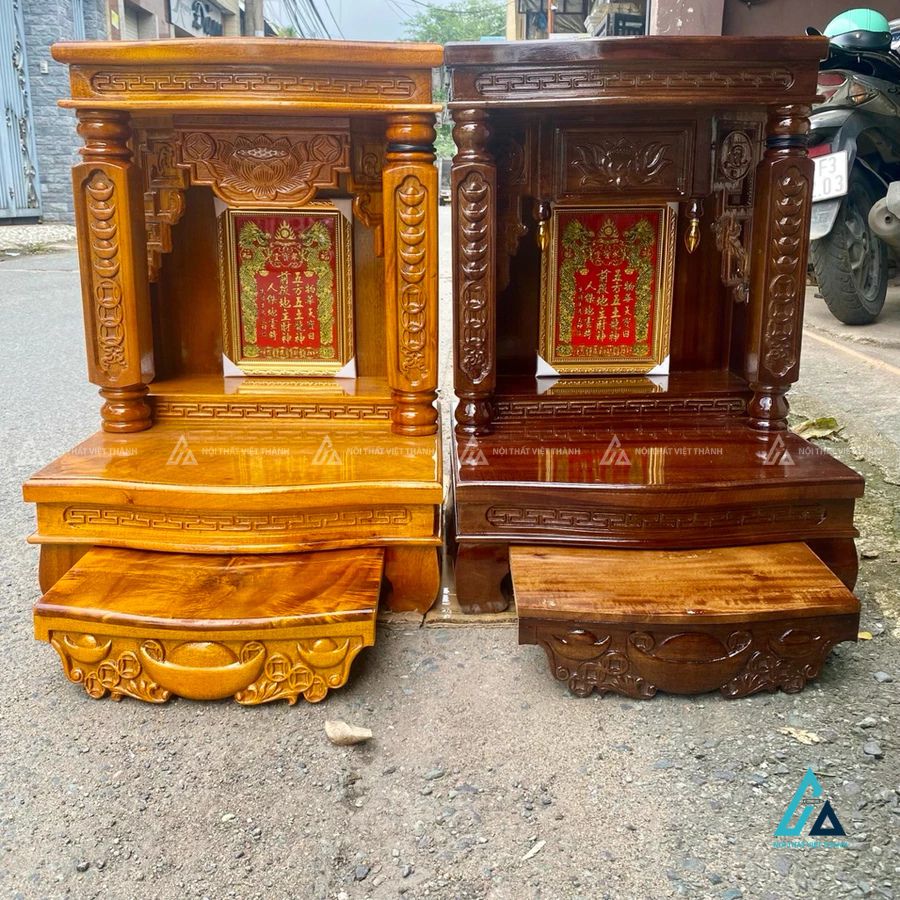 Bàn Thờ Thần Tài Mâm Cong Sắc Nét Tích Hợp Ngăn Kéo Lớn 1