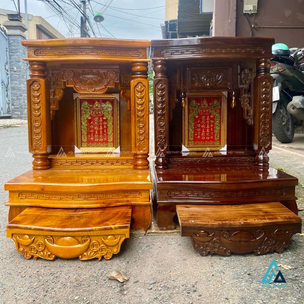 Bàn Thờ Thần Tài Mâm Cong Sắc Nét Tích Hợp Ngăn Kéo Lớn 2