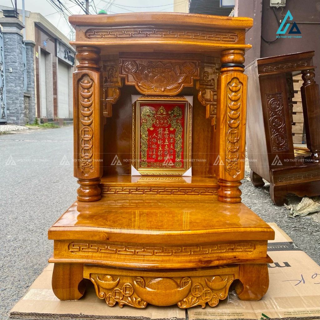 Bàn Thờ Thần Tài Mâm Cong Sắc Nét Tích Hợp Ngăn Kéo Lớn 3