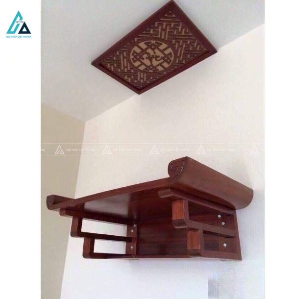 Bàn Thờ Treo Tường Chân Xếp Tầng Trang Trí Chữ Tinh Xảo 1