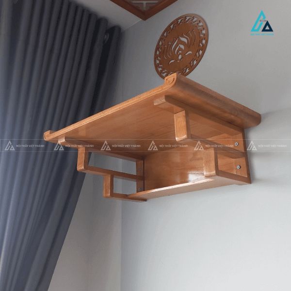 Bàn Thờ Treo Tường Thiết Kế Chân Hộp Rỗng Tối Giản
