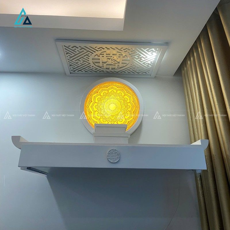 Bàn Thờ Treo Tường Thông Minh Tích Hợp Ngăn Kéo Kéo Rút