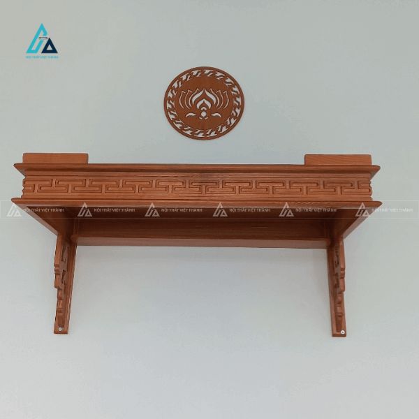 Bàn Thờ Treo Tường Chạm Khắc Hoa Văn Triện Cổ Điển Sang Trọng 1