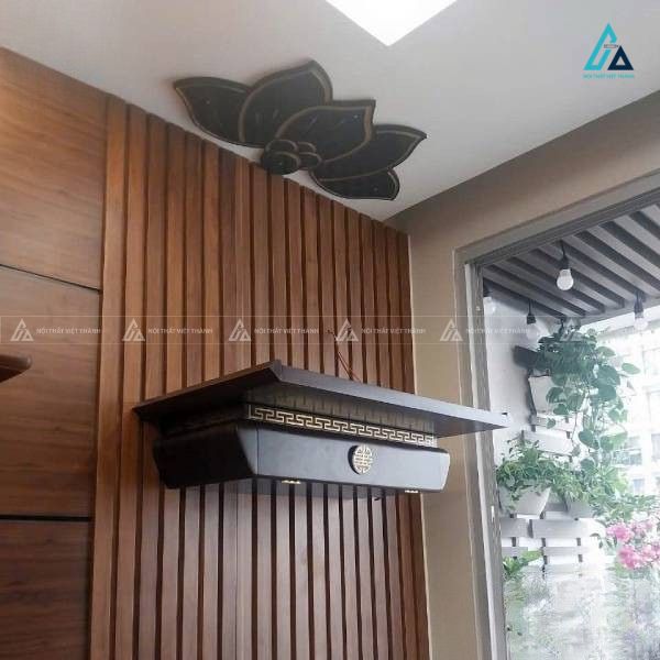 Bàn Thờ Treo Tường Ngăn Kéo Thông Minh Trang Trí Chữ Tinh Tế 2