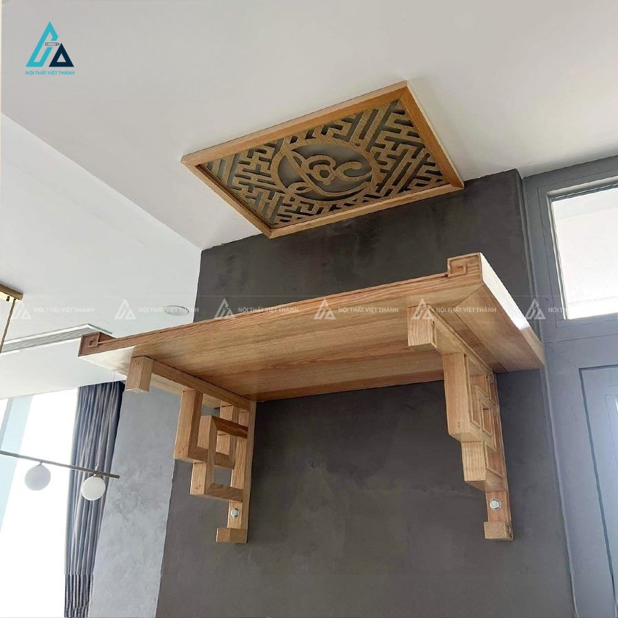 Bàn Thờ Treo Tường Thiết Kế Chân Thang Cách Điệu Chắc Chắn 1
