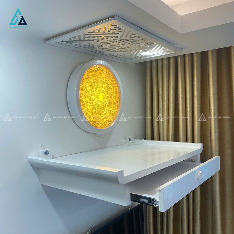 Bàn Thờ Treo Tường Thông Minh Tích Hợp Ngăn Kéo Kéo Rút 1