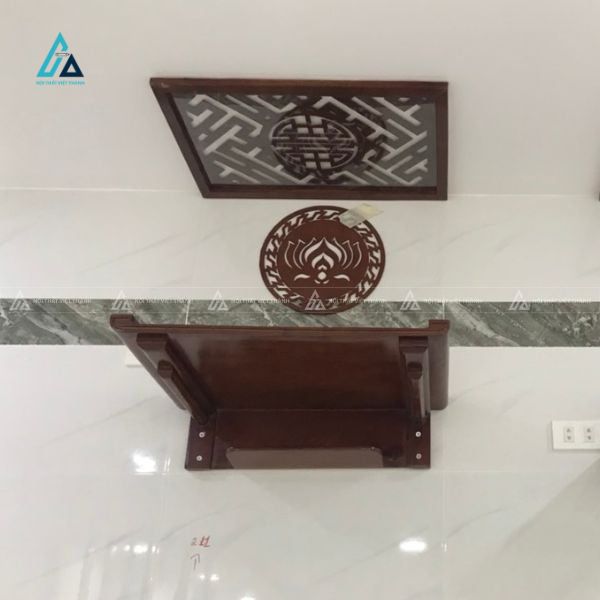 Bàn Thờ Treo Tường Phong Cách Tối Giản Tích Hợp Ngăn Phụ 1