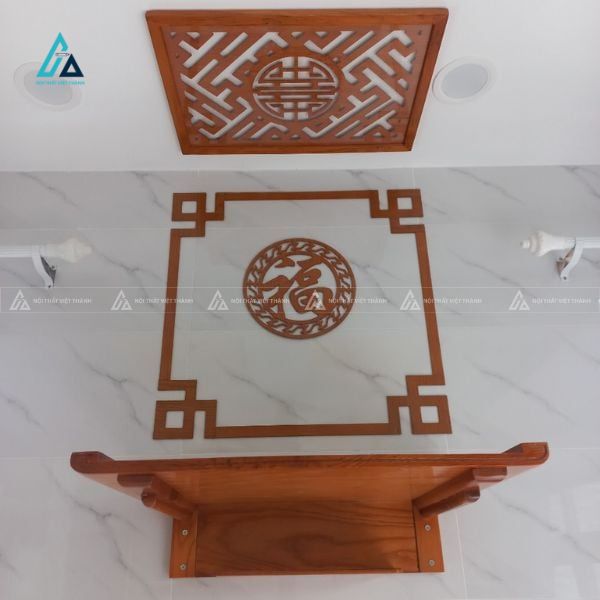 Bàn Thờ Treo Tường Phong Cách Tối Giản Tích Hợp Ngăn Phụ 2