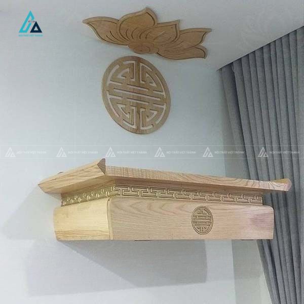Bàn Thờ Treo Tường Thiết Kế Hộc Tủ Lưu Trữ Vật Phẩm Tự Nhiên 2
