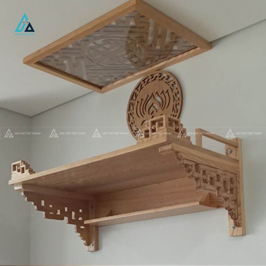 Bàn Thờ Treo Tường Viền Triện Sang Trọng Cho Chung Cư 2
