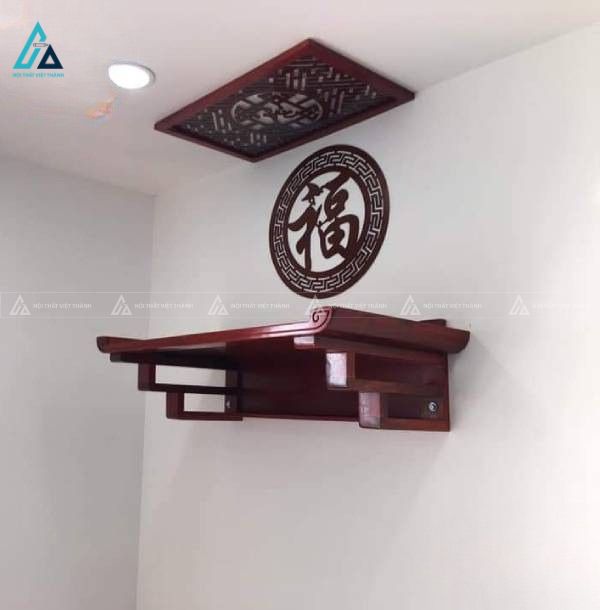 Bàn Thờ Treo Tường Chân Xếp Tầng Trang Trí Chữ Tinh Xảo 2