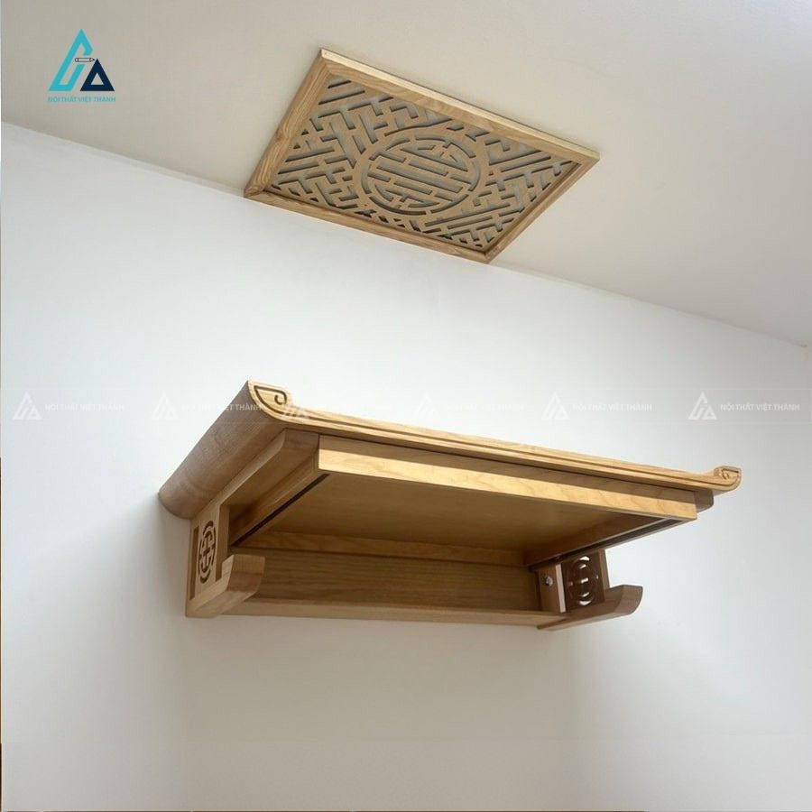 Bàn Thờ Treo Tường Có Ngăn Kéo Linh Hoạt Giúp Tối Ưu Diện Tích