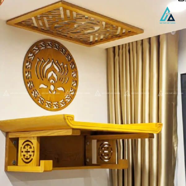 Bàn Thờ Treo Tường Tích Hợp Ngăn Để Đồ Tiện Lợi