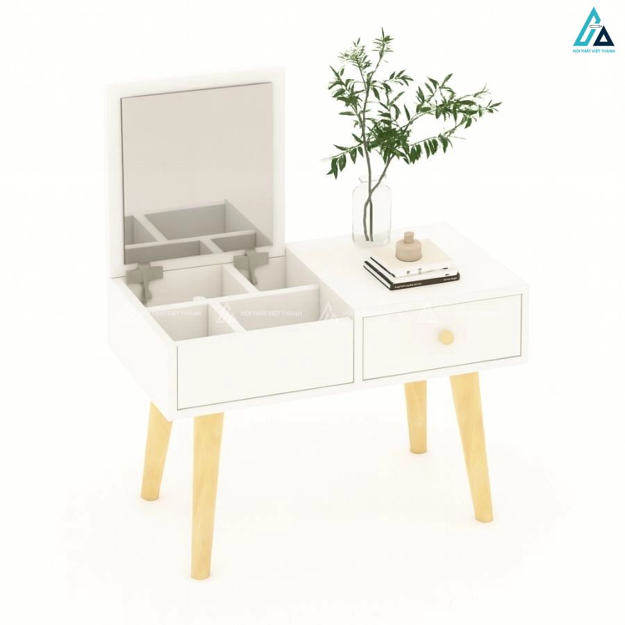 Bàn trang điểm ngồi bệt gương lật thông minh tiết kiệm diện tích 1
