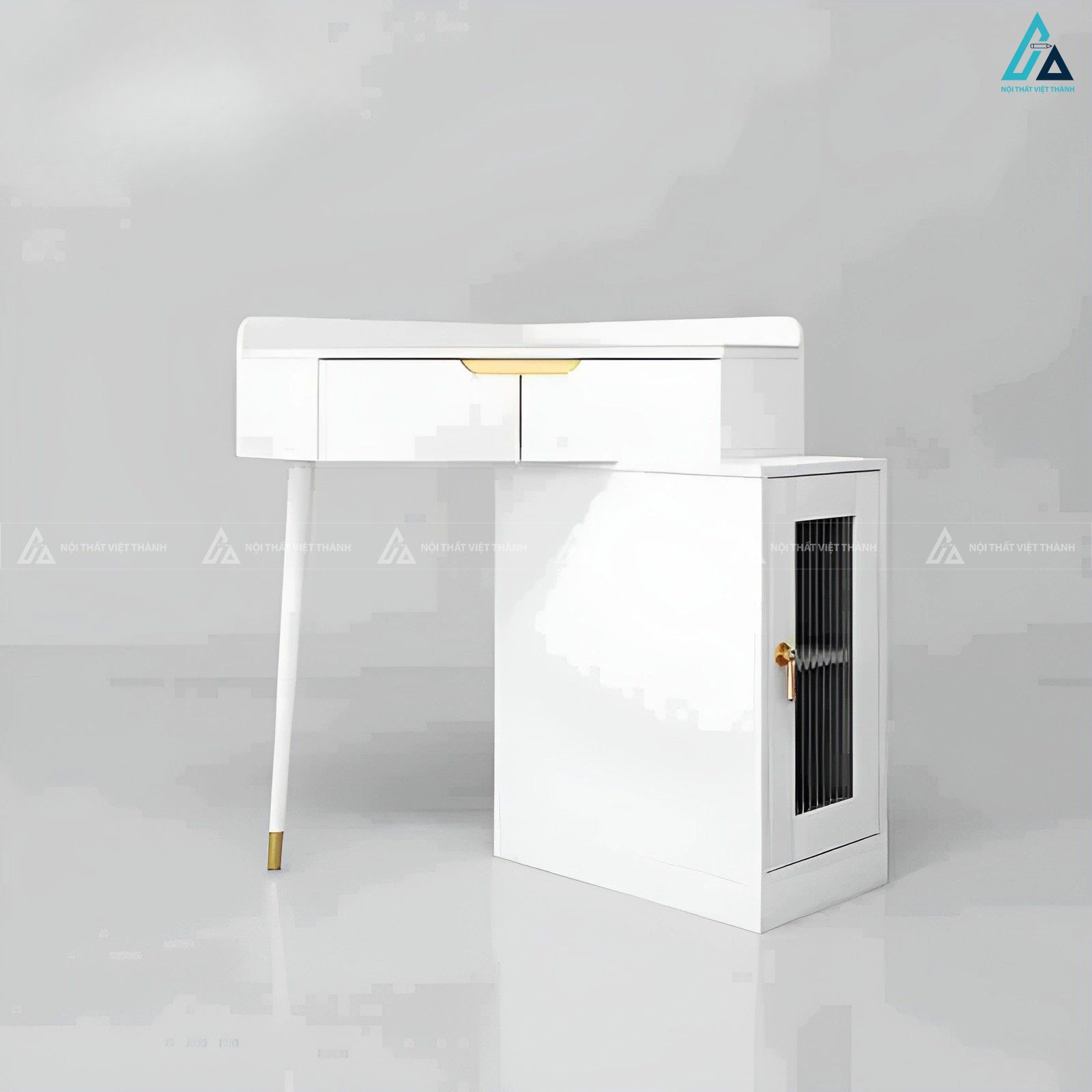 Bàn trang điểm góc tường thiết kế sang trọng hiện đại 1
