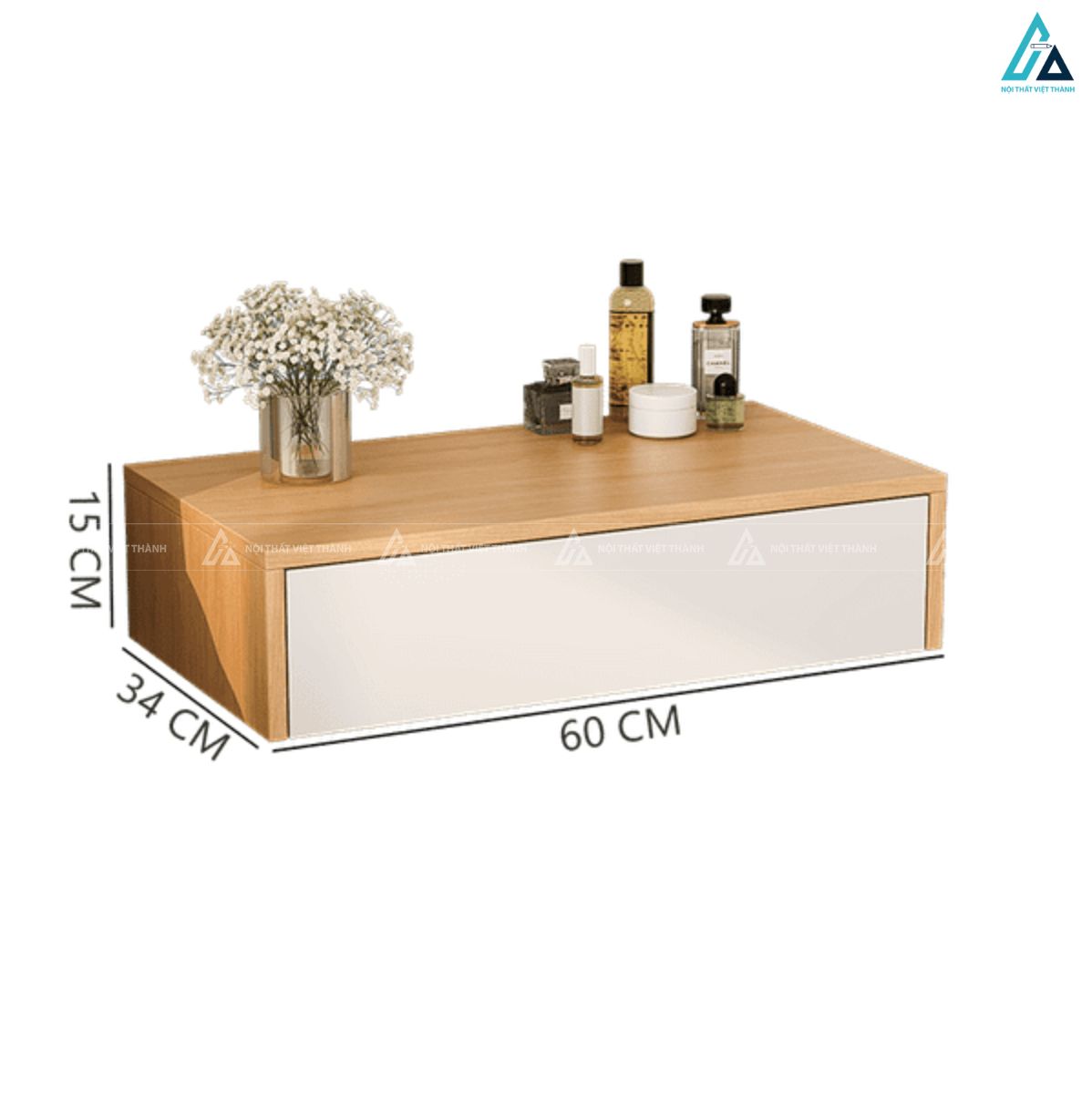 Bàn trang điểm treo tường đa năng thiết kế nhỏ gọn hiện đại 1