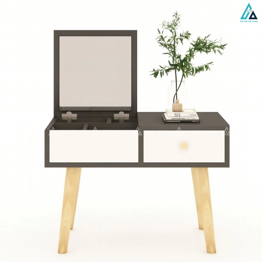Bàn trang điểm ngồi bệt gương lật thông minh tiết kiệm diện tích 2