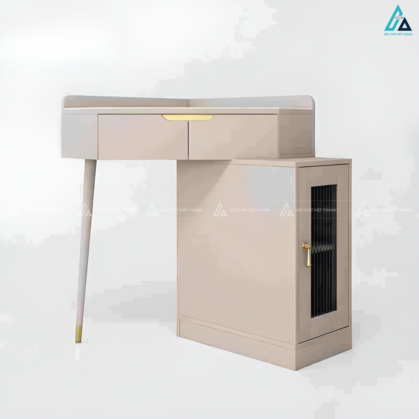Bàn trang điểm góc tường thiết kế sang trọng hiện đại 2