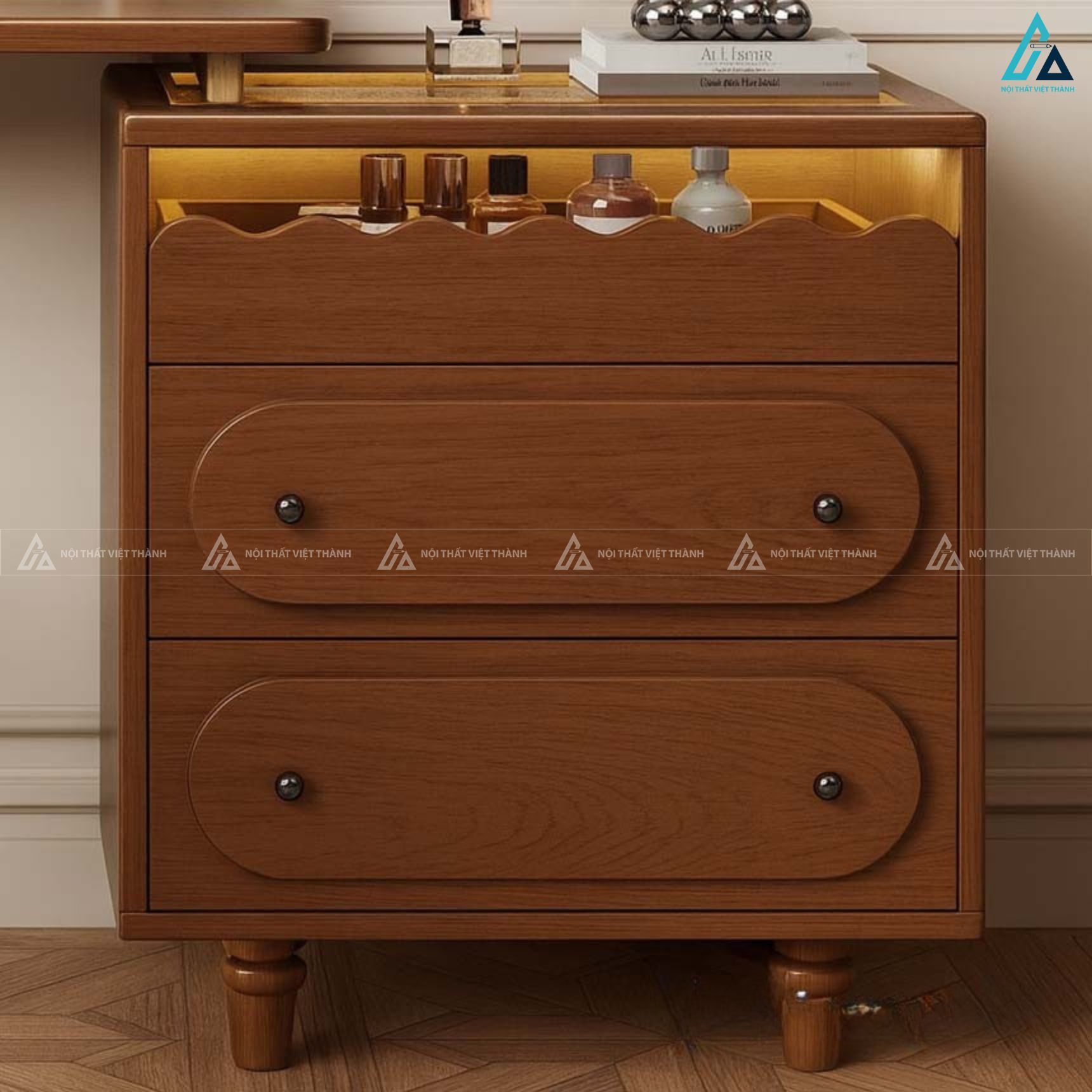 Bàn trang điểm tân cổ điển sang trọng thiết kế tối ưu diện tích 2