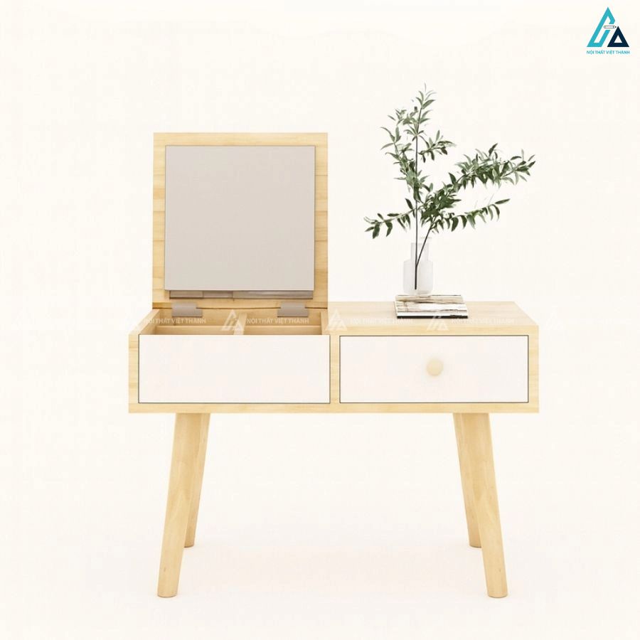 Bàn trang điểm ngồi bệt gương lật thông minh tiết kiệm diện tích 3