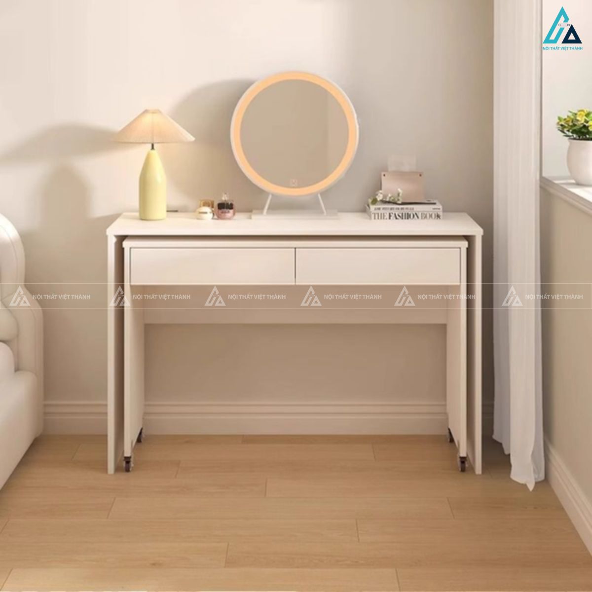 Bàn trang điểm thông minh thiết kế mở rộng linh hoạt 3
