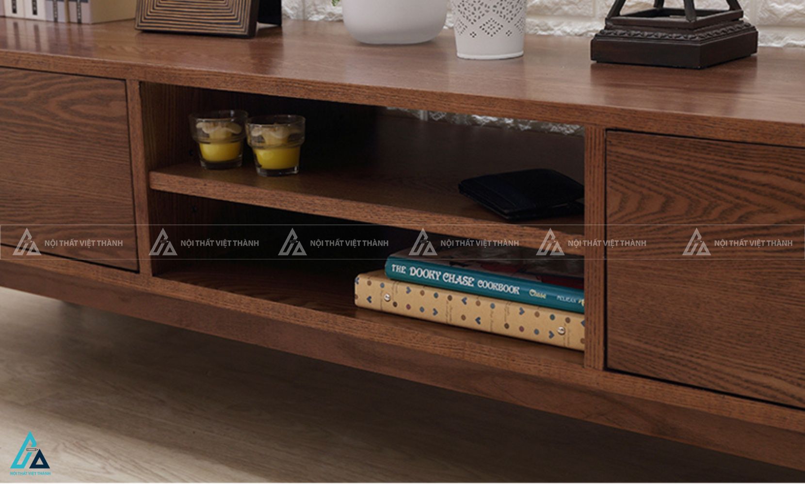 Kệ tivi gỗ thiết kế cổ điển sang trọng cho phòng khách đẹp 4