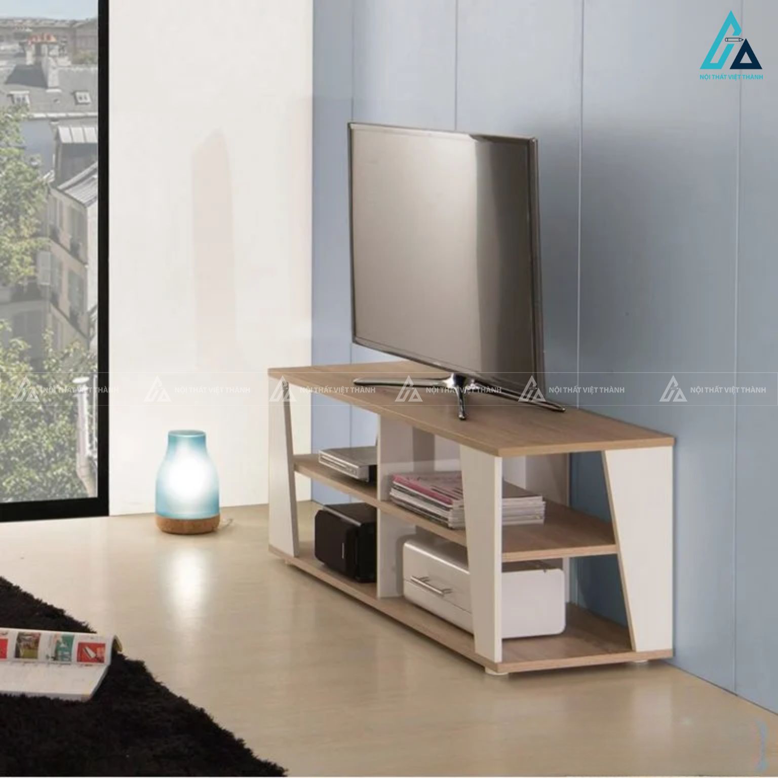 Kệ tivi gỗ công nghiệp hiện đại thiết kế đa năng thông minh 1
