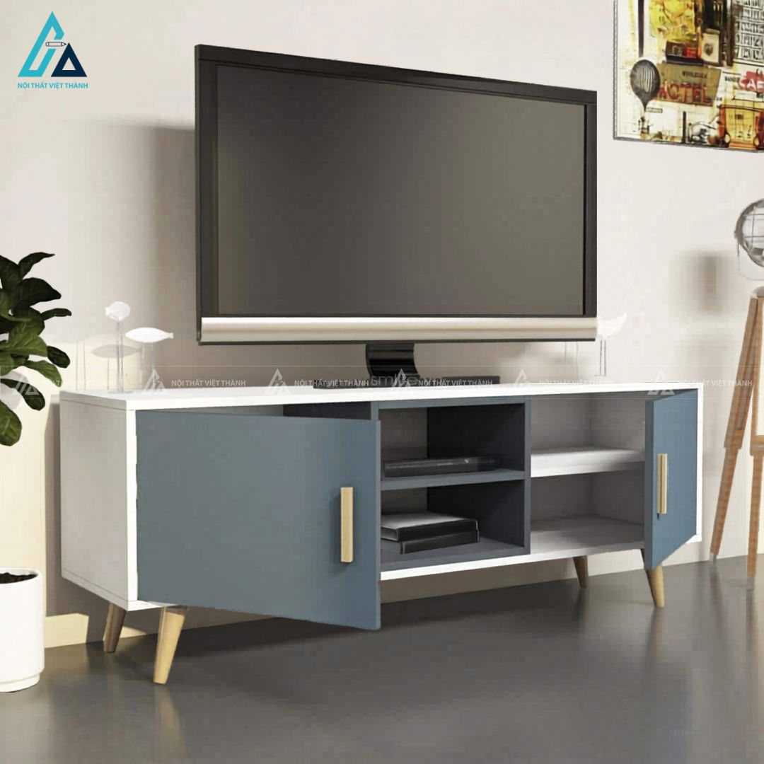 Kệ tivi gỗ công nghiệp thiết kế chân kiểu dáng hiện đại 1